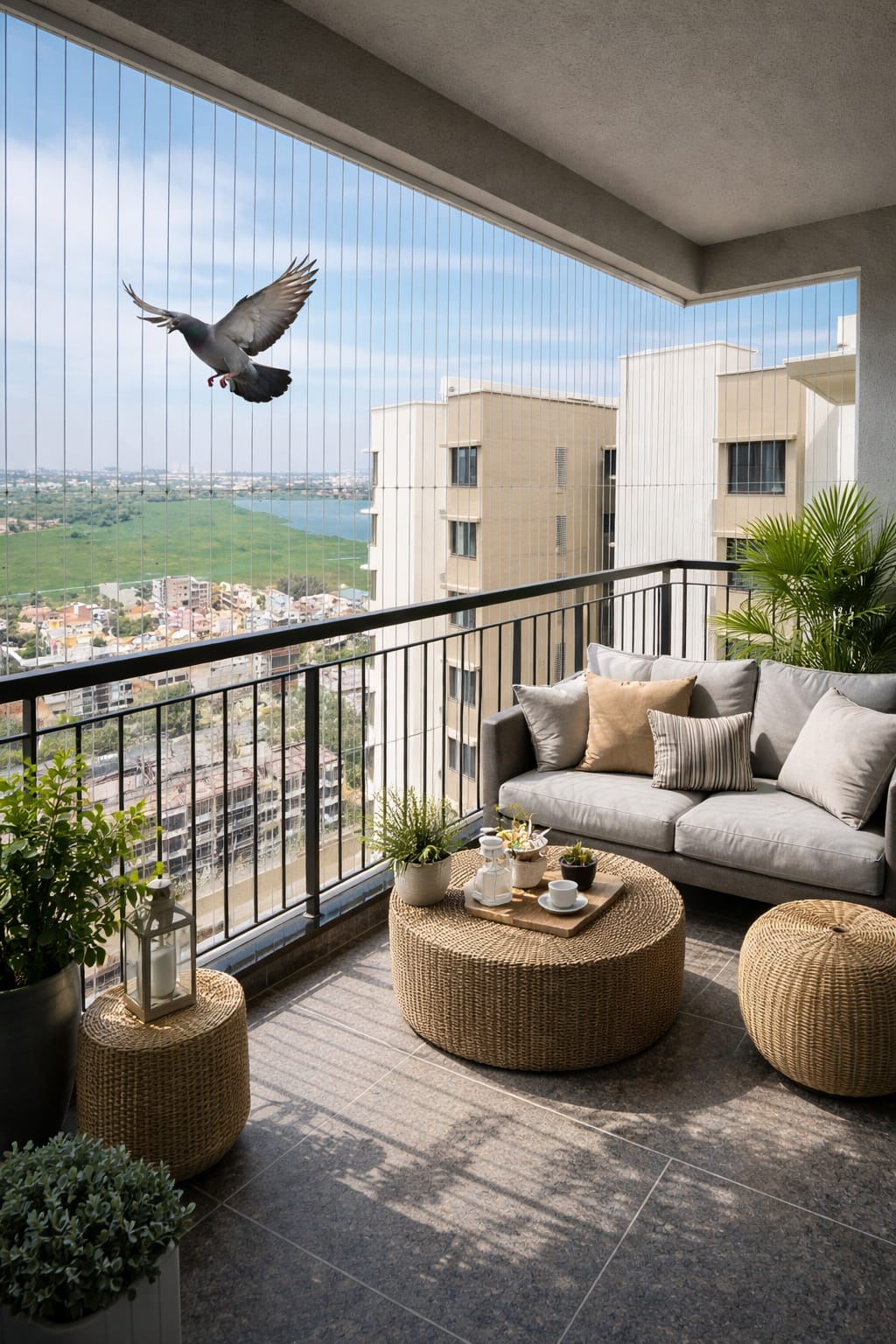 Pigeon Safety Invisible Grills